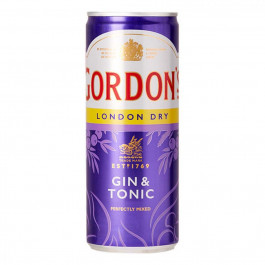   Gordon's Напій слабоалкогольний &#039;s Gin & Tonic з/б, 0,25 л, 6,4% (878966) (5000289925051)