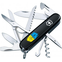   Victorinox Huntsman Ukraine Трезубець фігурний на фоні прапора 1.3713.3_T1026u