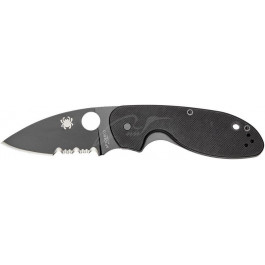   Spyderco Efficent Black Blade Serrated (C216GPSBBK)