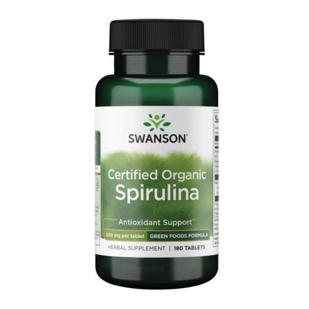 Swanson Spirulina 500 mg 180 Tabs - зображення 1