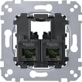   Schneider Electric Механизм компьют. розетки Merten, RJ-45, cat.6, UTP, двойная (MTN4576-0002)