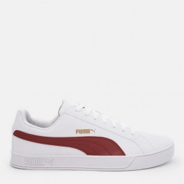   PUMA Чоловічі кеди низькі  Smash Vulc 35962222 42 (8UK) 27 см Білий/Бордовий (4060979888593)