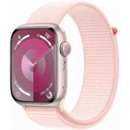   Apple Watch Series 9 GPS 45mm Pink Aluminum Case w. Light Pink S. Loop (MR9J3)