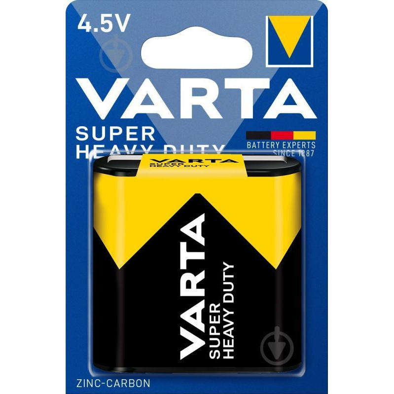 Varta 3R12P Alkaline 1шт SUPERLIFE (2012101411) - зображення 1