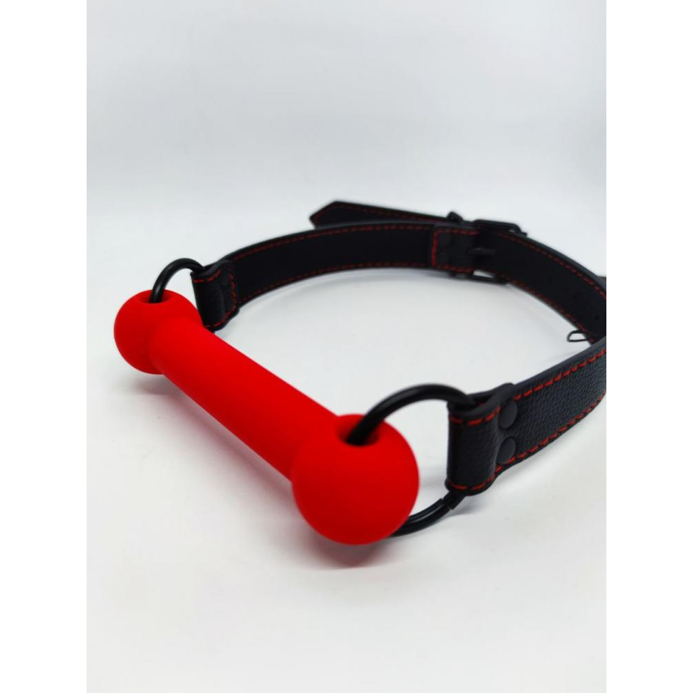 DS Fetish Кляп DS Fetish Mouth silicone gag red/black (222012057) - зображення 1