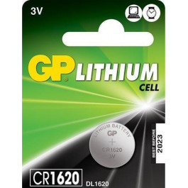   GP Batteries CR-1620 bat(3B) Lithium 1шт (CR1620-7U5)