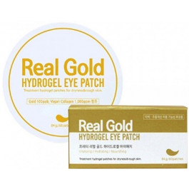   Prreti Гідрогелеві патчі для зони навколо очей  Real gold Hydrogel eye Patch із золотом 60 шт (880973832193