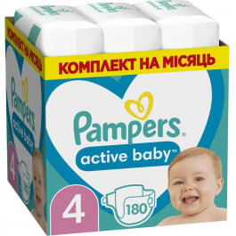   Pampers Active Baby Maxi 4, 180 шт