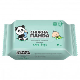   Сніжна Панда Дитячі вологі серветки  для немовлят Алое 64 шт. (4820144460463)