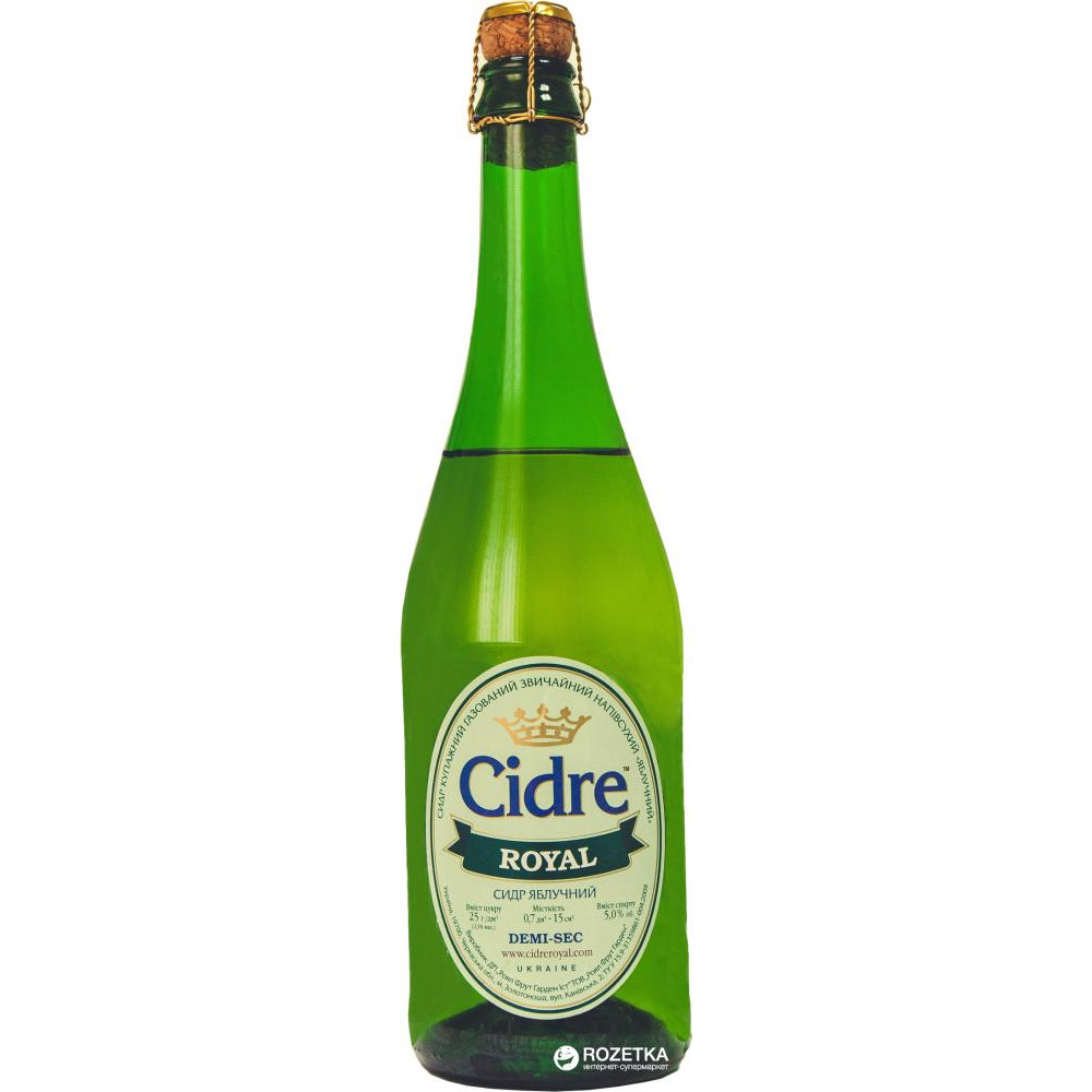 Cidre Royal Сидр купажний напівсухий  Яблучний, 5%, 700 мл (4820120800344) - зображення 1