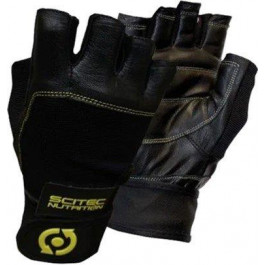   Scitec Nutrition Yellow Leather Style Gloves / размер S