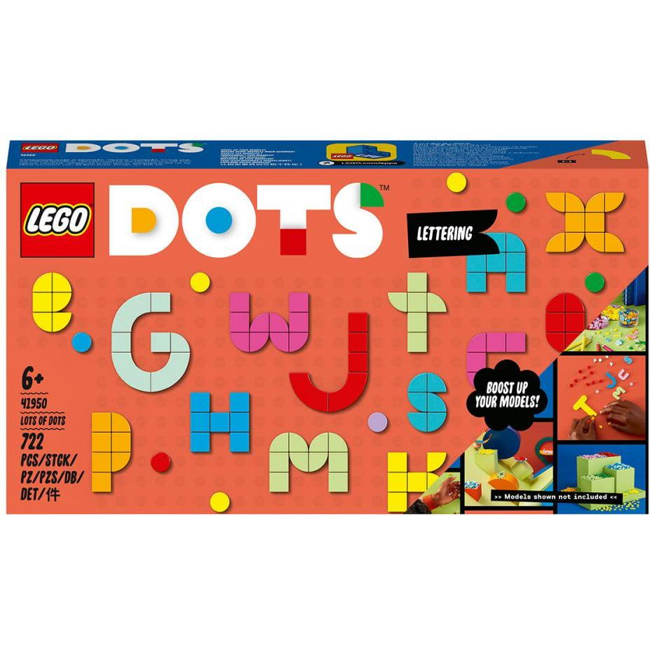 LEGO DOTS Большой набор тайлов: буквы (41950) - зображення 1