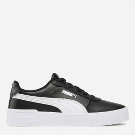   PUMA Жіночі кеди низькі  Carina 2.0 38584910 37.5 (4.5UK) 23.5 см  Black- White- Silver (4065452633653)