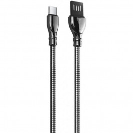   ColorWay USB/Type-C Metal Spring Black 1m (CW-CBUC015-BK)