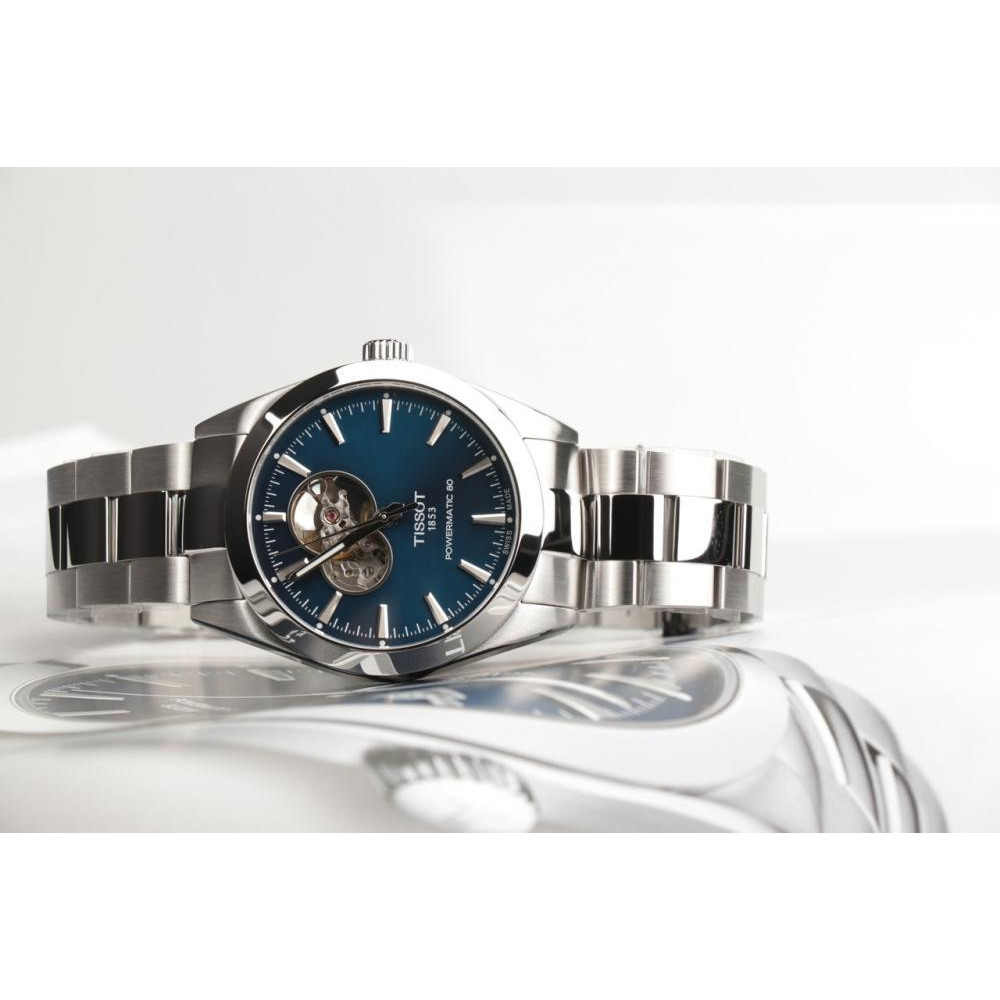 Tissot Gentleman Powermatic 80 Open Heart T127.407.11.041.01 - зображення 1