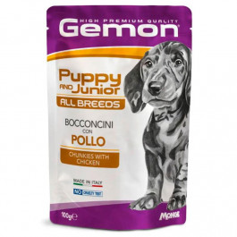   Gemon Puppy Junior Chunkies with Chicken 100 г (8009470300636)