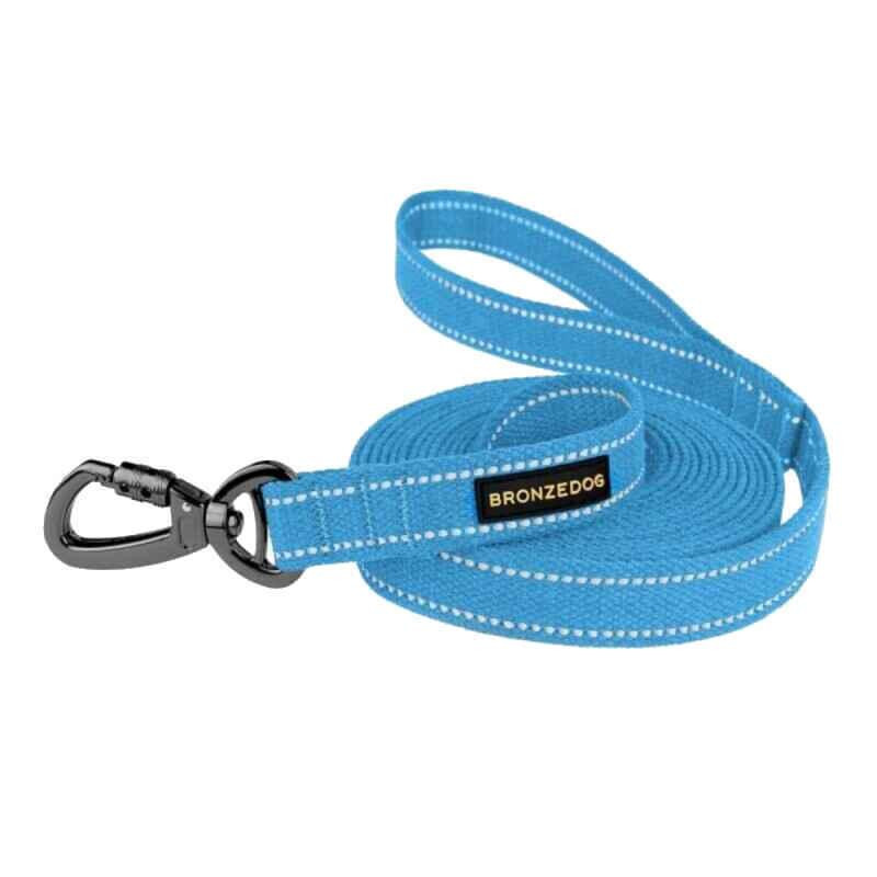 BronzeDog Сotton Dog Leash Super Strong - Брезентовий повідець для собак із суцільно литим карабіно - зображення 1