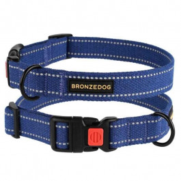   BronzeDog (Бронздог) Dog Collar Cotton - Нашийник світловідбивний брезентовий для собак 2,0х30-40 см (51/1502Б