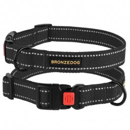   BronzeDog (Бронздог) Dog Collar Cotton - Нашийник світловідбивний брезентовий для собак 2,5х35-53 см (52/1511Б