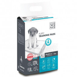   M-Pets (М-Петс) Puppy Training Pads – Пелёнки для приучения щенков к туалету 60х60 см / 15 шт. (10100301)