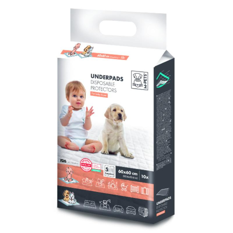 M-Pets (М-Петс) Underpads Disposable Protectors For Baby amp; Pet - Одноразовые пеленки для детей и домашни - зображення 1