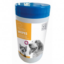   M-Pets (М-Петс) Teeth Wipes - Салфетки для ухода за зубами собак и котов 15х15 / 40 шт. (60100801)