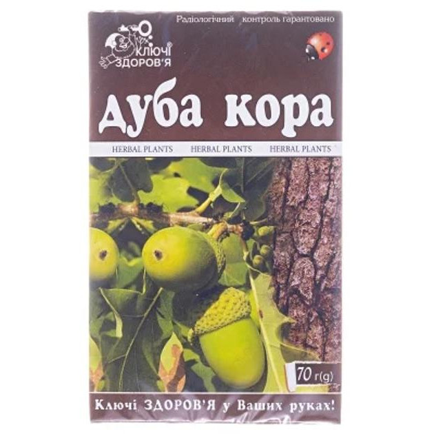 Ключи здоровья Дуба кора 70 г фіточай - зображення 1