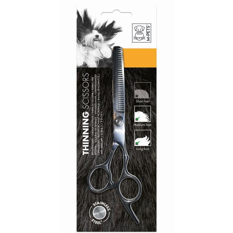 M-Pets Grooming Steel Thinning Scissor - Ножиці філювальні, металеві для стрижки собак 6x19x0,5 см 10113700 - зображення 1