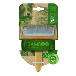   M-Pets (м-Петс) Bamboo Slicker Brush - Щітка-пуходерка з ручкою з бамбука для собак та котів м (10119299)