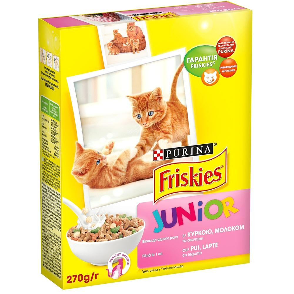 Friskies Junior с курицей, молоком и овощами 270 г (7613035351806) - зображення 1