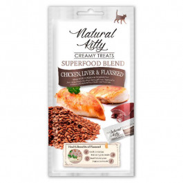   Natural Kitty Creamy Treats Chicken liver flaxseed 4х12 г SNK22103