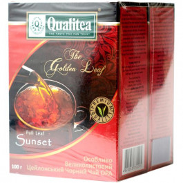   Qualitea Чай черный Цейлон Sunset Крупнолистовой 100 г (4820053770295)