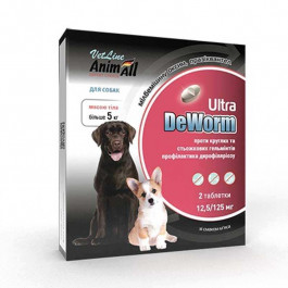   AnimAll Антигельмінтний препарат  \VetLine DeWorm Ultra для собак від 5 кг 2 т 179763 (4820275970633)