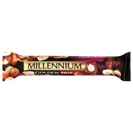   Millennium Шоколад чорний  Golden Nut з цілим горіхом, 40 г (4820075504281)