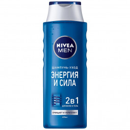 Nivea Шампунь  Men 2в1 Энергия и сила для волос и тела с морскими минералами 400 мл (4005808256549)