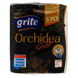   Grite Бумажные полотенца Orchidea Gold, 90 отрывов, 3 слоя, 2 рулона (4770023347951)