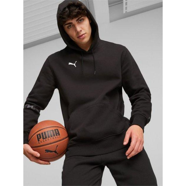 PUMA Худі утеплене чоловіче  Hoops Team Hoodie 67664801 XL Black (4099683739563) - зображення 1