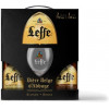 Leffe Подарочная упаковка  Blonde светлое фильтрованное 6.4% 0.75 л + Brune темное 6.5% 0.75 л + Бокал 0.3 - зображення 1