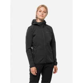   Jack Wolfskin Ветровка  Bornberg Hoody W 1307691-6000 XL Чорна (4064993654905)