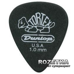   Dunlop 488P1.0 Tortex Pitch Black Standart Guitar Pick 1.0 mm (12 шт.)