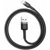 Baseus cafule Cable USB For lightning 2.4A 0.5M Gray/Black (CALKLF-AG1) - зображення 2