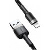 Baseus cafule Cable USB For lightning 2.4A 0.5M Gray/Black (CALKLF-AG1) - зображення 5