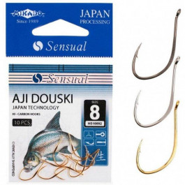 Mikado Sensual Aji Douski W/Ring / black nickel / №14 / 10pcs (HS10092-14B)