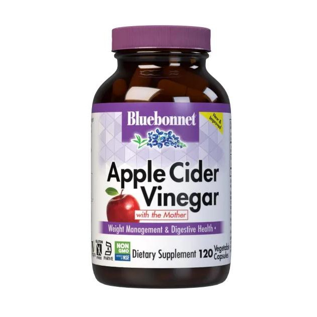 Bluebonnet Nutrition Apple Cider Vinegar, 120 вегакапсул - зображення 1