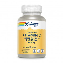   Solaray Vitamin C 1000 mg Tamed Release, 100 вегакапсул