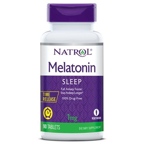 Natrol Melatonin 1 mg time release 90 таблеток - зображення 1