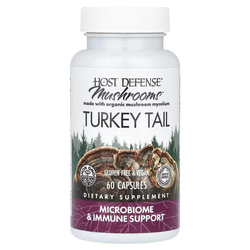 Host Defense Turkey Tail 60 вегакапсул - зображення 1