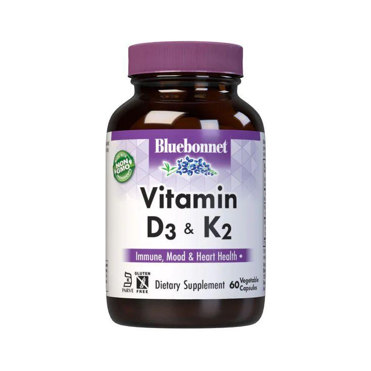 Bluebonnet Nutrition Vitamin D3 K2 60 вегакапсул - зображення 1