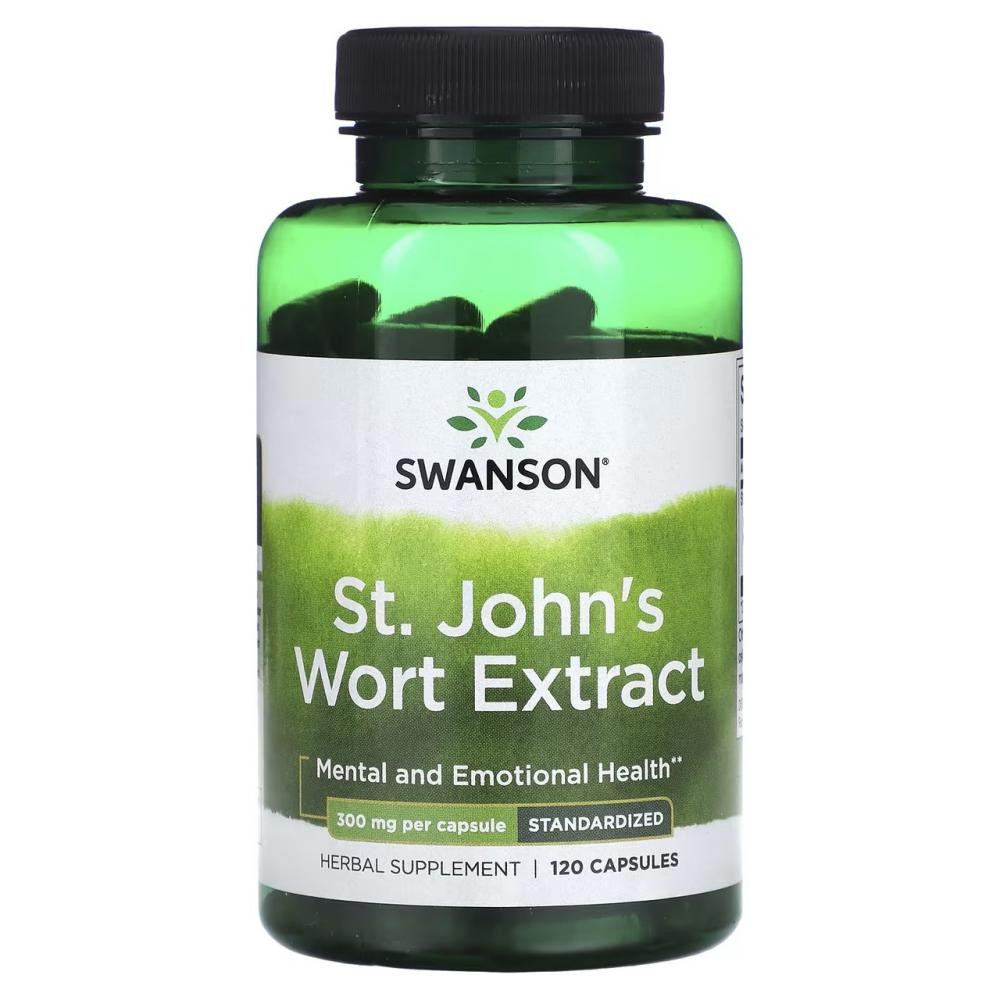 Swanson Екстракт Звіробою (St. Johns Wort Extract) 300 мг 120 капсул - зображення 1