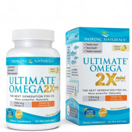   Nordic Naturals Ultimate Omega 2X with Vitamin D3, 60 мини капсул